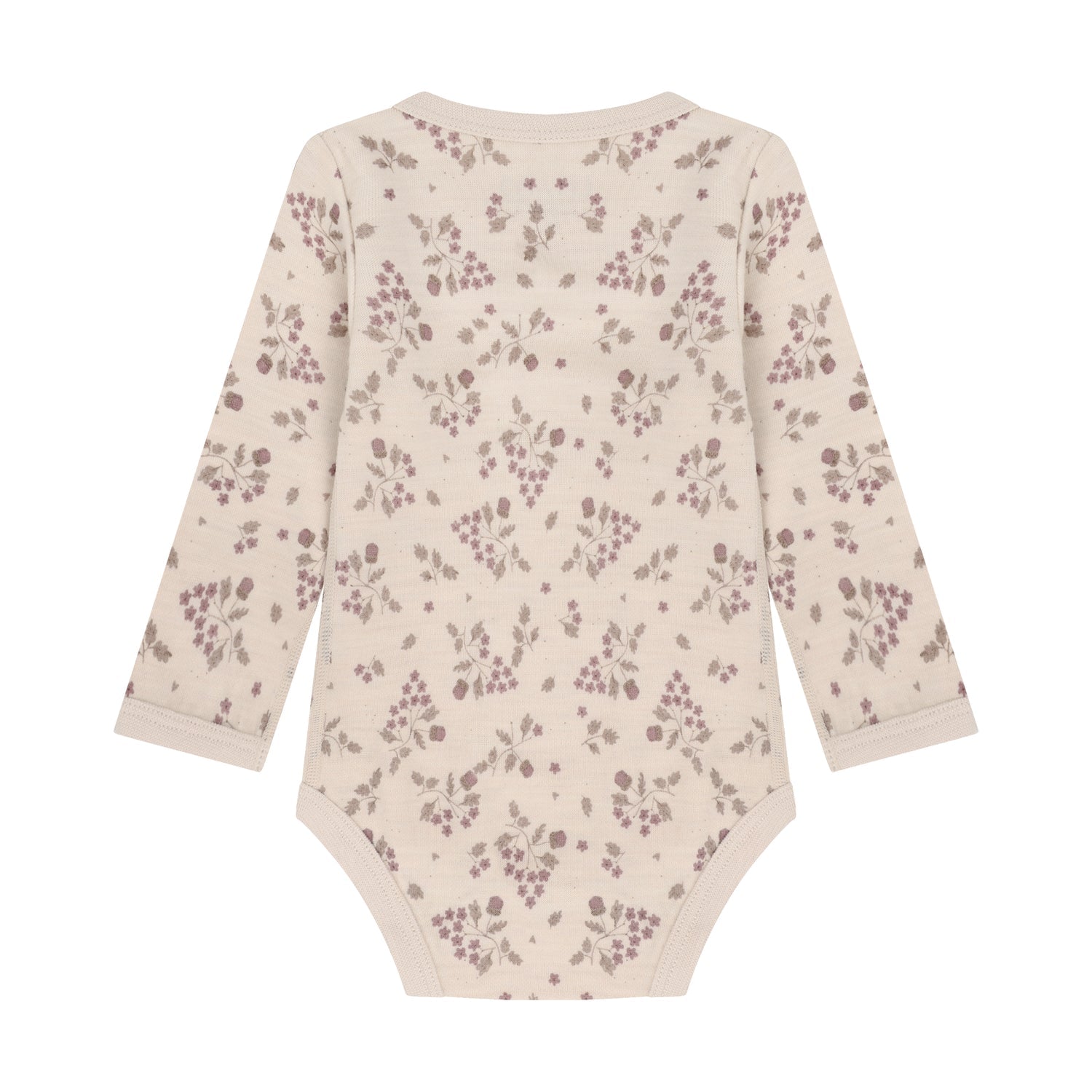 CeLaVi Body Baby mit Blumenprint in Grape Shake, Rückansicht