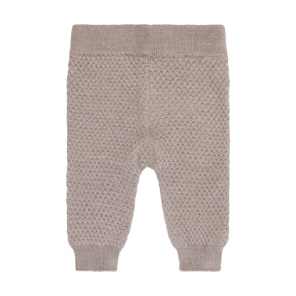 CeLaVi Merino Leggings Baby in Mocha Meringue Melange, Rückansicht