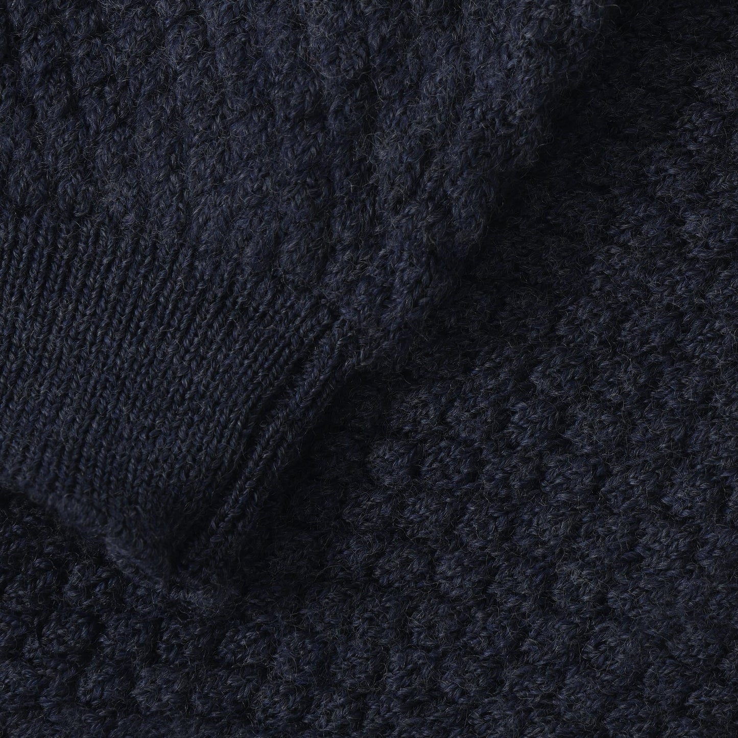 Nahaufnahme Strickmuster und Bund CeLaVi Leggings Ombre Blue Melange