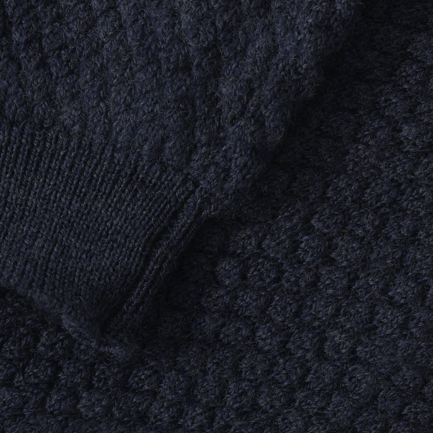 Nahaufnahme Strickmuster und Bund CeLaVi Leggings Ombre Blue Melange