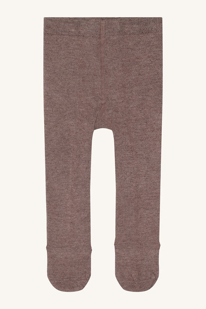 Foxie Stockings Wool blend, Brown stone
