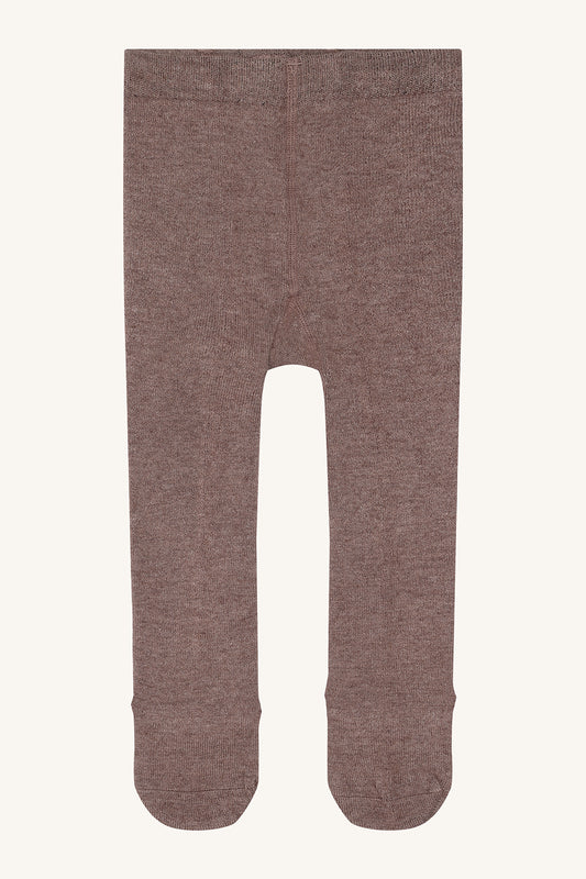 Foxie Stockings Wool blend, Brown stone