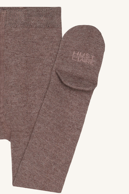 Foxie Stockings Wool blend, Brown stone