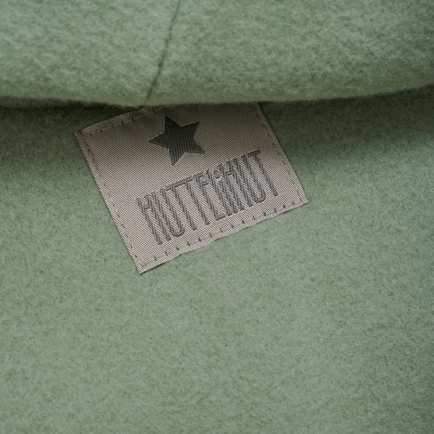 Baumwollfleece Jacke, mint