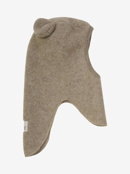 Balaklava Wolle Fleece mit Ohren, Savannah Melange