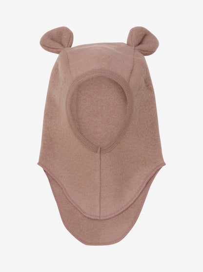 Balaklava Wolle Fleece mit Ohren, Burlwood