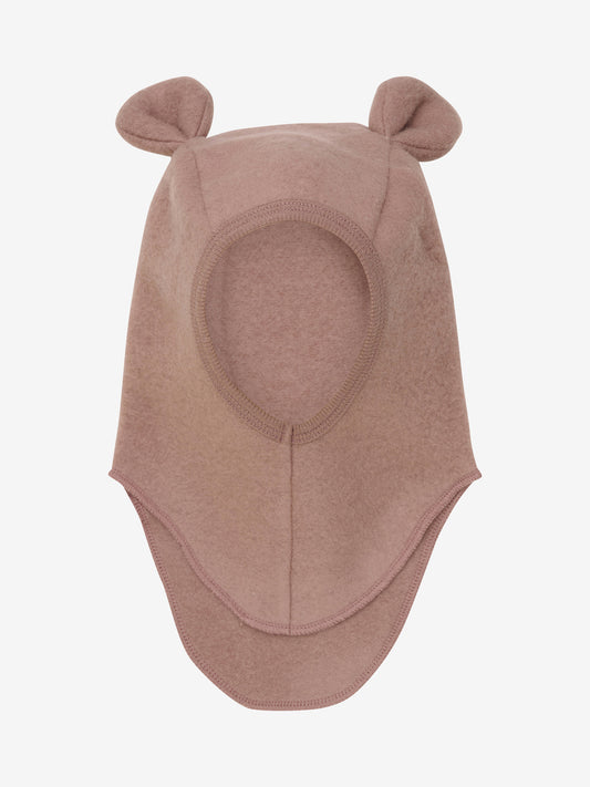 Balaklava Wolle Fleece mit Ohren, Burlwood