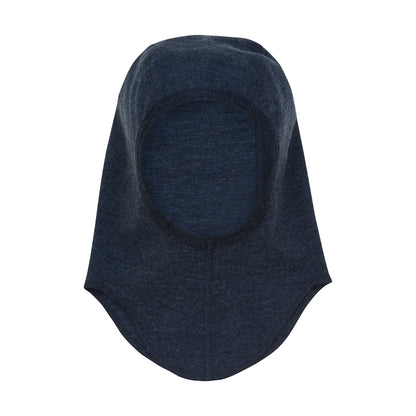 Balaclava Wolle Rib, Navy Melange
