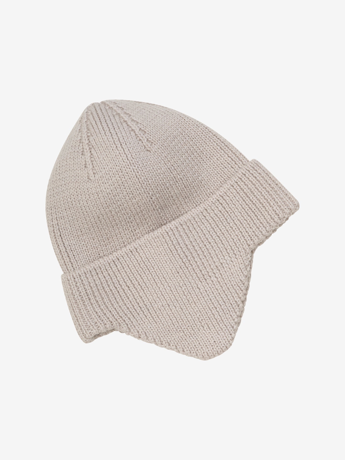 Mütze aus Wolle gestrickt mit Windstopper-Funktion, Camel Melange