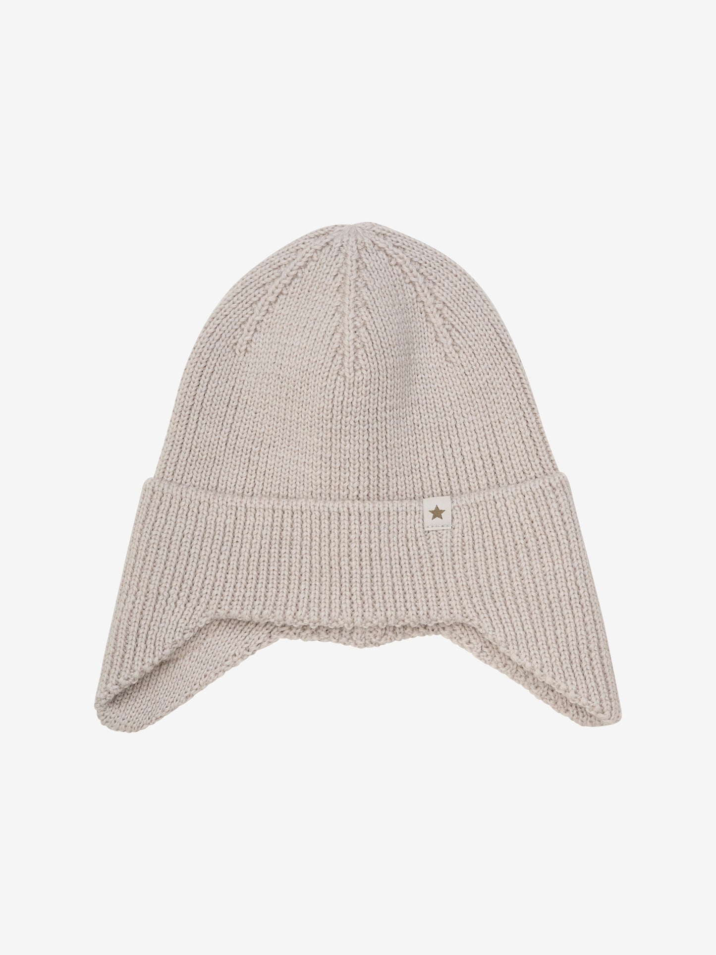 Mütze aus Wolle gestrickt mit Windstopper-Funktion, Camel Melange