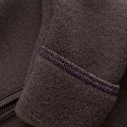 Wool Fleece Overall, Weintraube