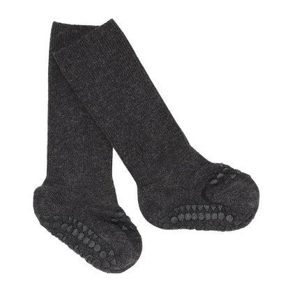 Oeko-Tex Bambus Anti-Rutsch Socken, dunkelgrau