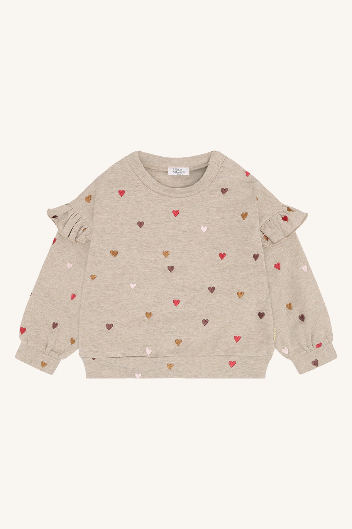 Sicillia Langarmshirt Heartbeat, Biscuit