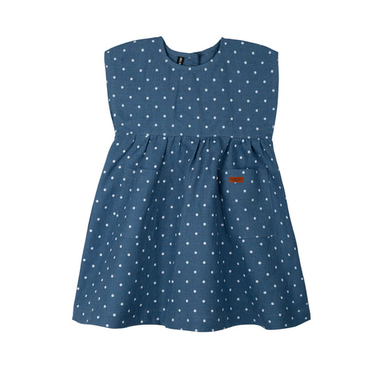 Mini-Kleid Leinen, Pünktchen