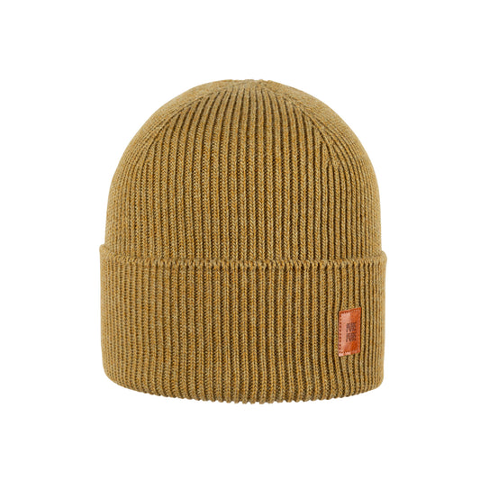 GOTS Merino Kids-Umschlagmütze Silky, olive