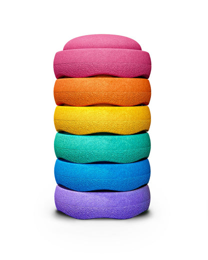 OSTERAKTION: Stapelstein Super Confetti Rainbow Set classic 6+1