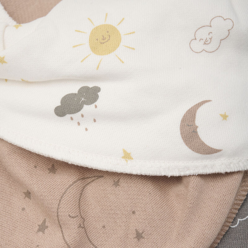 Pippi Bandana Bib Set,Soone,Mond,Stern Weiss/Braun