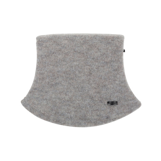 GOTS Schlupfhalstuch Merino-Fleece, grau