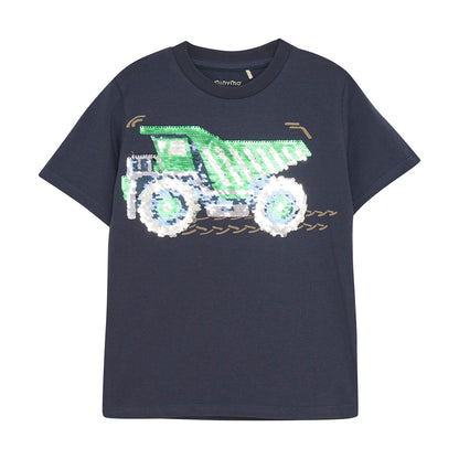 T-shirt-Kipplaster, Blue Nights