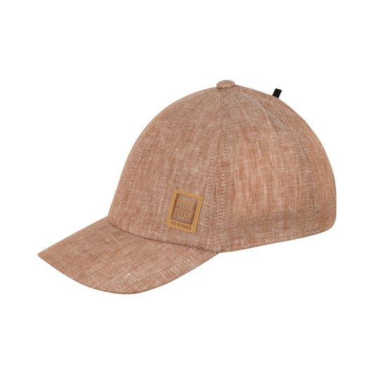 Schirmcap Leinen, karamell