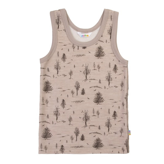 Merinowolle Unterhemd, Beige