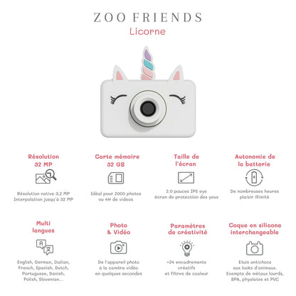 *The Zoofamily Kinderkamera Zoo friends, Einhorn