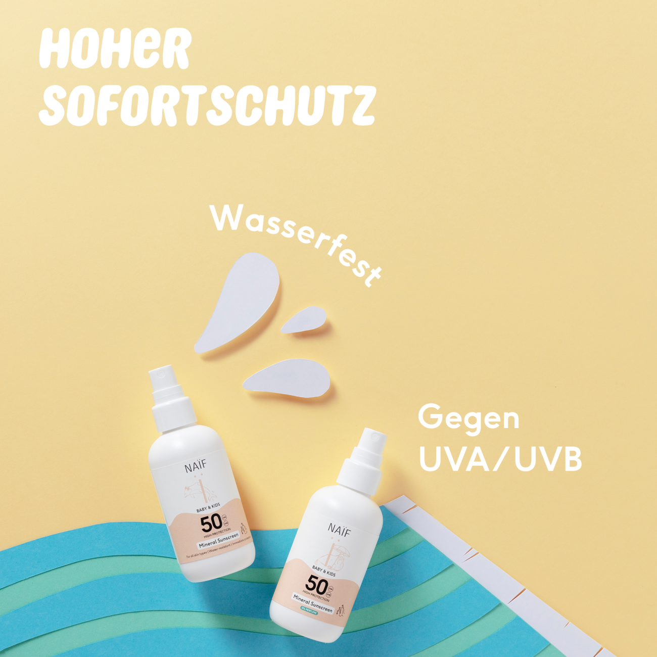 Mineralisches Sonnenschutzspray für Baby & Kind, 0% Parfüm (LSF 50, 100ml)