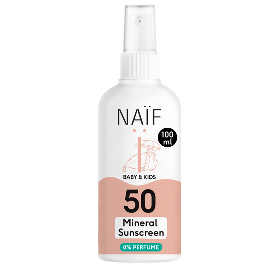 Mineralisches Sonnenschutzspray für Baby & Kind, 0% Parfüm (LSF 50, 100ml)