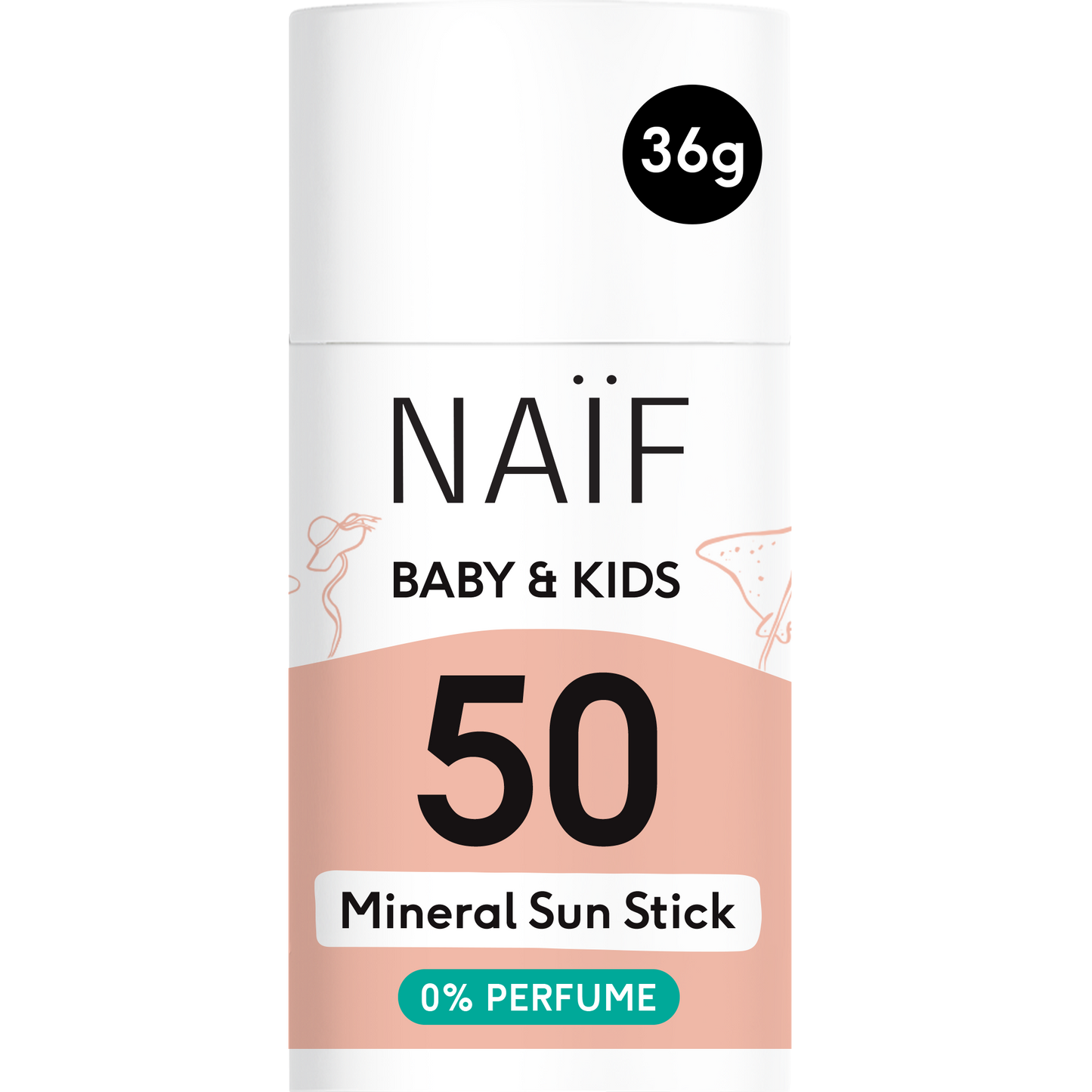 Sonnenschutzstick für Baby & Kind, 0% Parfüm (LSF 50, 36g)