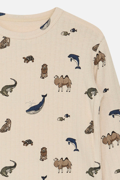 Austin Bambus T-Shirt mit Tierprint