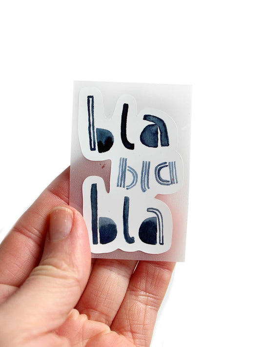 Bügelbild Blablabla