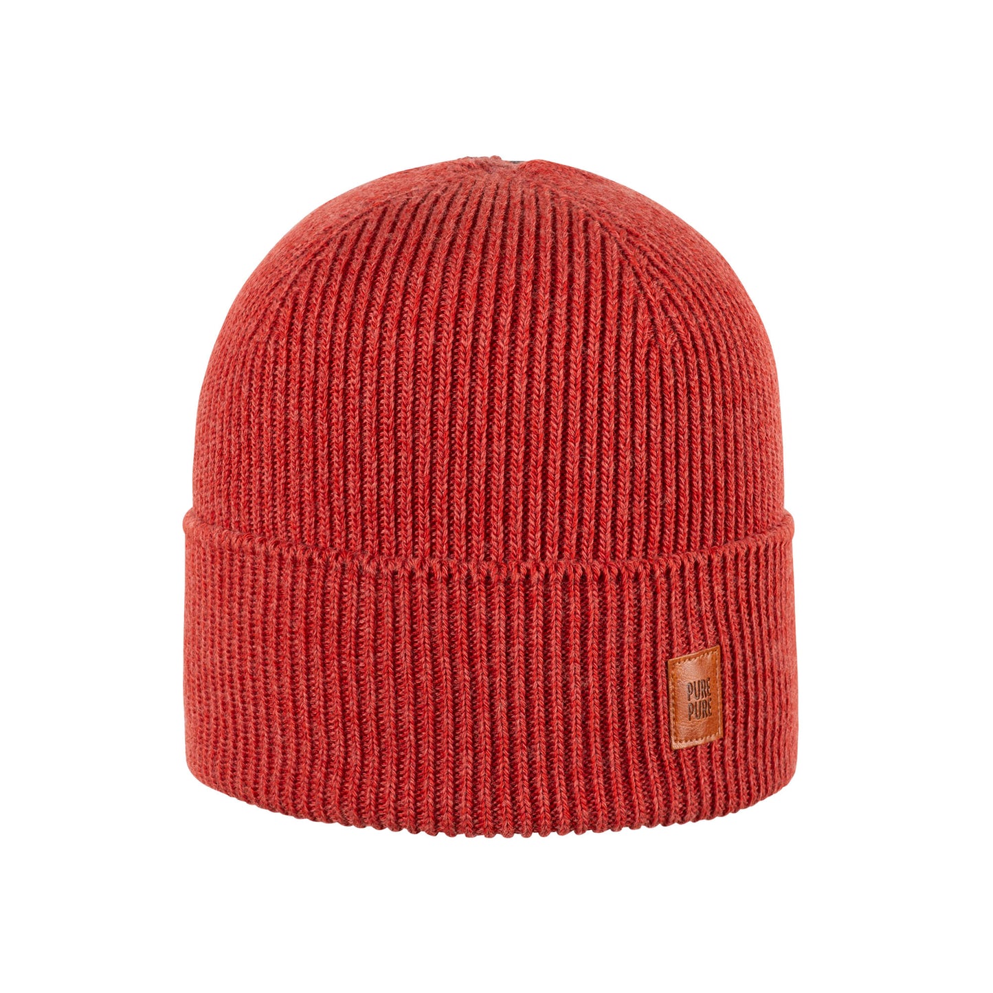 GOTS Merino Kids-Umschlagmütze Silky, rot