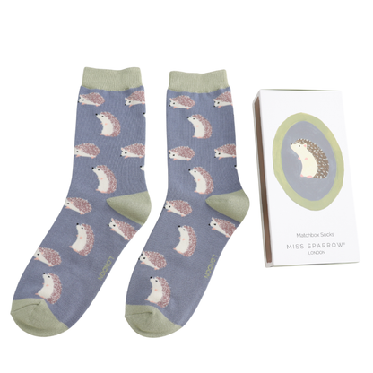 Miss Sparrow Bambus Socken Damen Igel