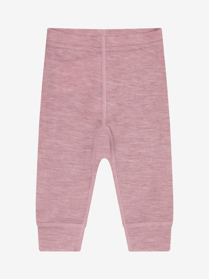 CeLaVi Merino Leggings Baby in Rosa, Frontansicht.
