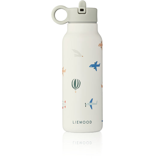 Liewood Falk Edelstahl Kinder-Trinkflasche 350ml, Flugzeug