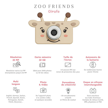 *Zoofamily Kinderkamera Zoo friends, Giraffe