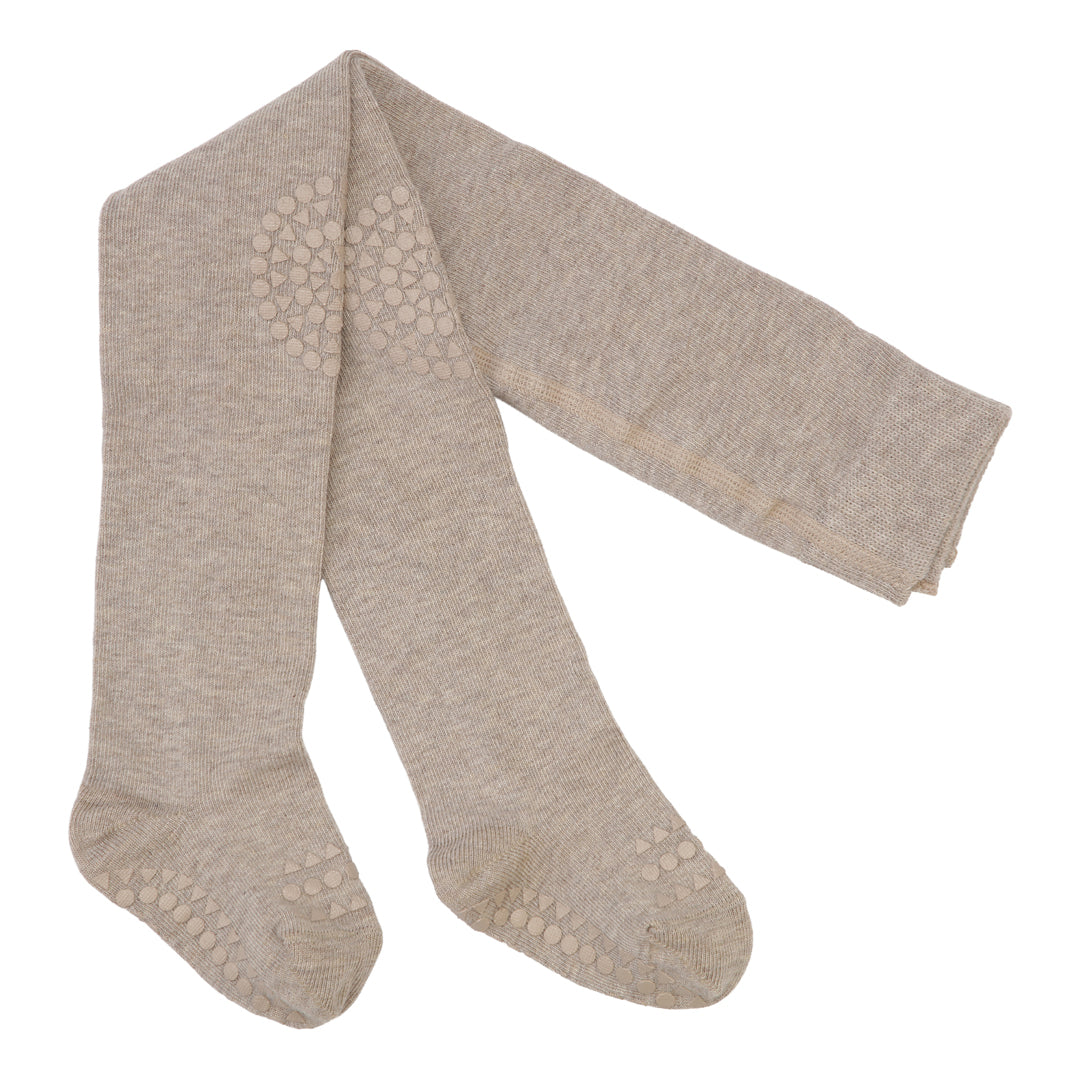 GoBabyGo Bambus Krabbel-Strumpfhose sand mit Anti-Rutsch-Noppen – im Bärechind Winterthur, Zürich, Schweiz erhältlich