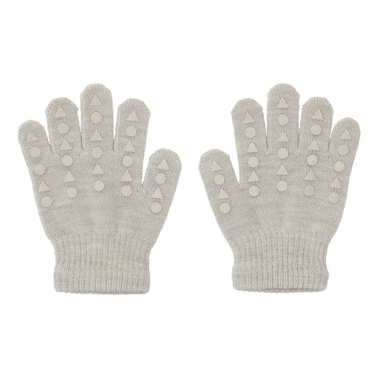 Oeko-Tex Wolle Grip Handschuhe, sand