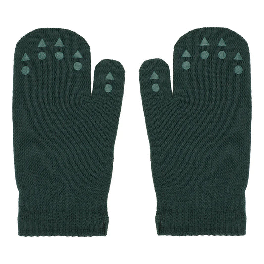 Oeko-Tex Wolle Grip Fausthandschuhe, grün – Bärechind