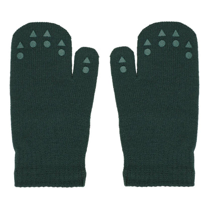 Oeko-Tex Wolle Grip Fausthandschuhe, grün