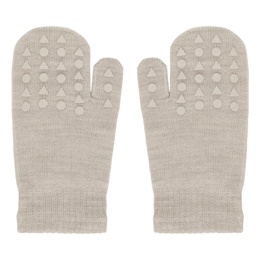 Oeko-Tex Wolle Grip Fausthandschuhe, sand – Bärechind