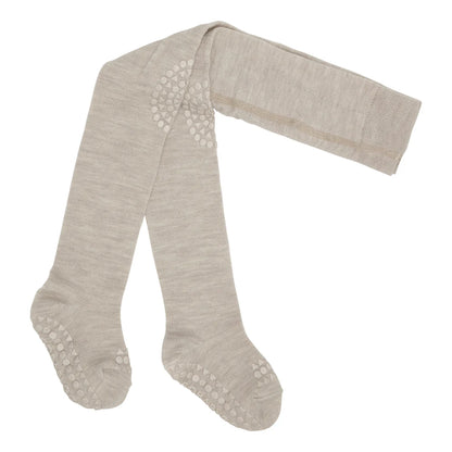 Oeko-Tex Wolle Krabbel-Strumpfhosen, sand