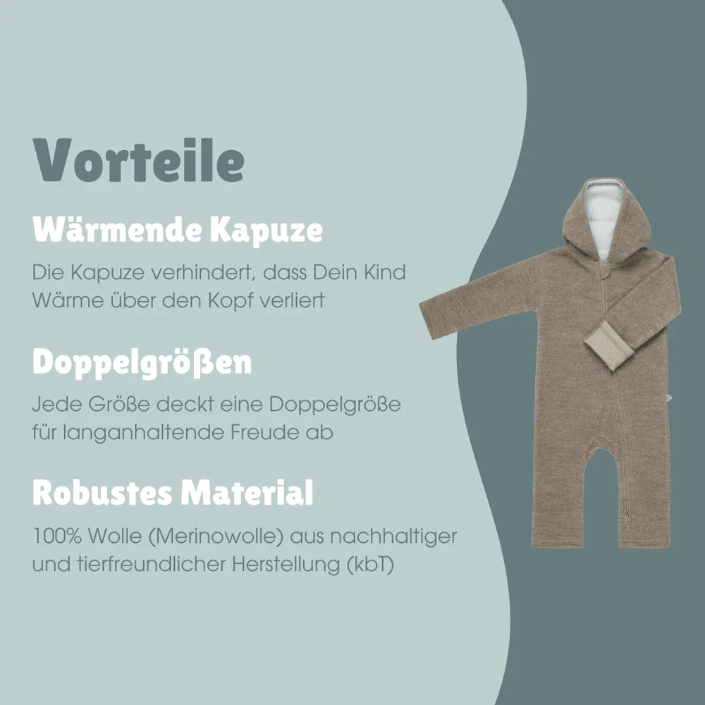 Wollwalk Overall, Essential beige