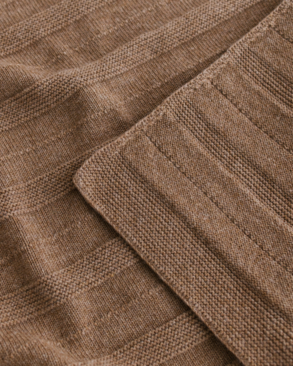 Babydecke Holly aus Merinowolle, Walnut