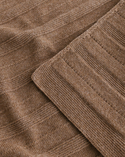 Babydecke Holly aus Merinowolle, Walnut