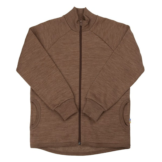 Kuscheliger Wollfleece Cardigan perfekt für die Übergangszeit und auch zum Schichten für den Winter.