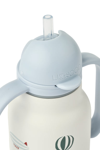 Liewood Kimmie Edelstahl Kinder-Trinkflasche 250ml, Flugzeug