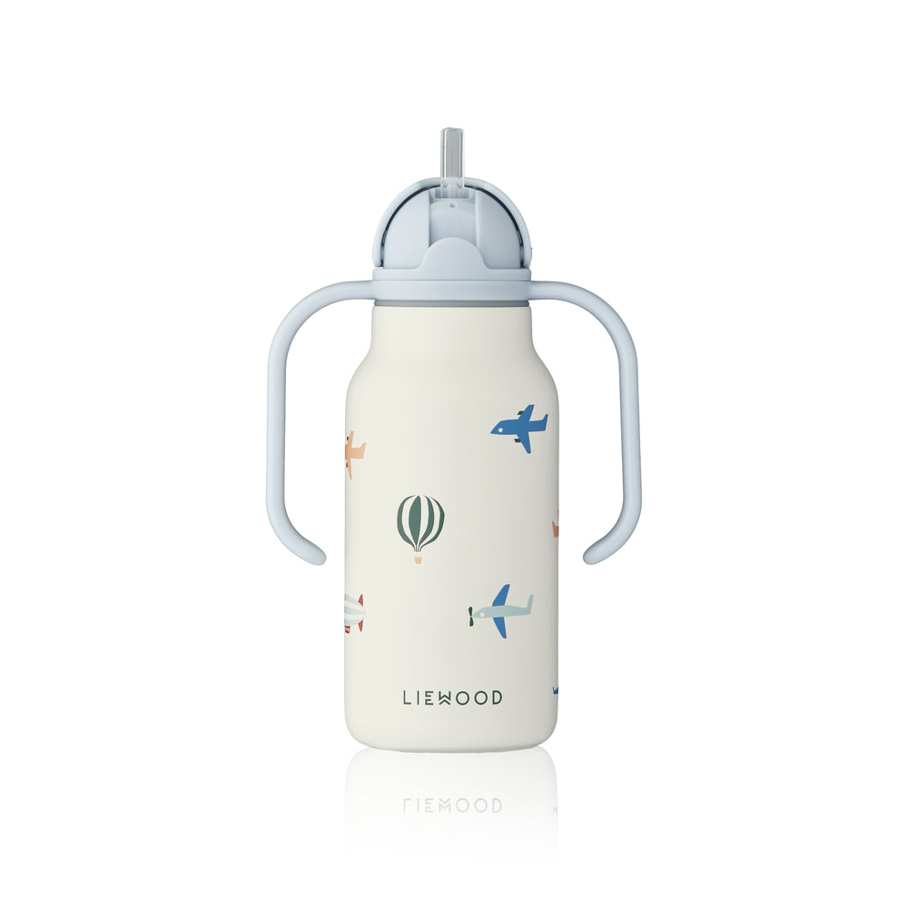 Liewood Kimmie Edelstahl Kinder-Trinkflasche 250ml, Flugzeug
