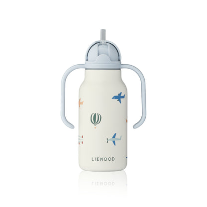 Liewood Kimmie Edelstahl Kinder-Trinkflasche 250ml, Flugzeug