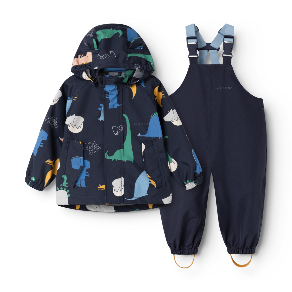 Manu Rainwear Set, Dino roar / Classic navy